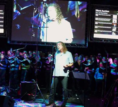 Robert Plant performing at Sound & Vision 2011