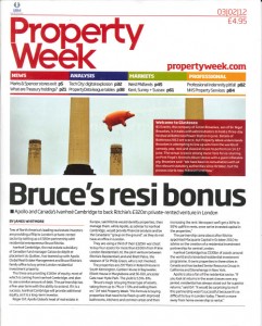 Property Week front page - Bruce's resi 