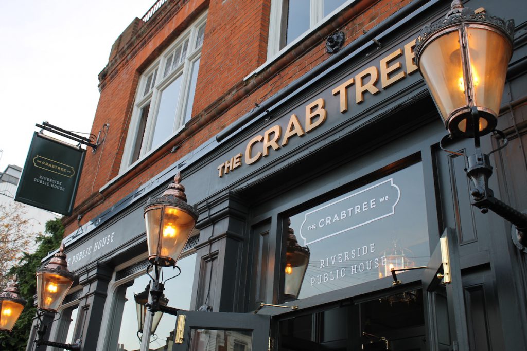 Exterior shot of The Crabtree pub