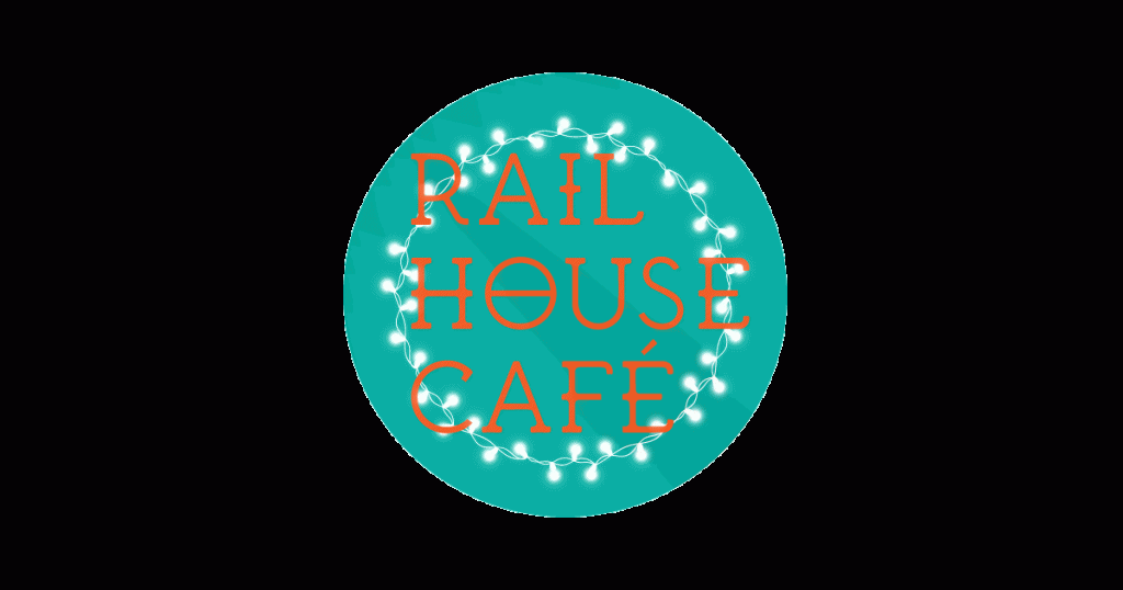 Animated illustration of the Rail House Cafe sign.